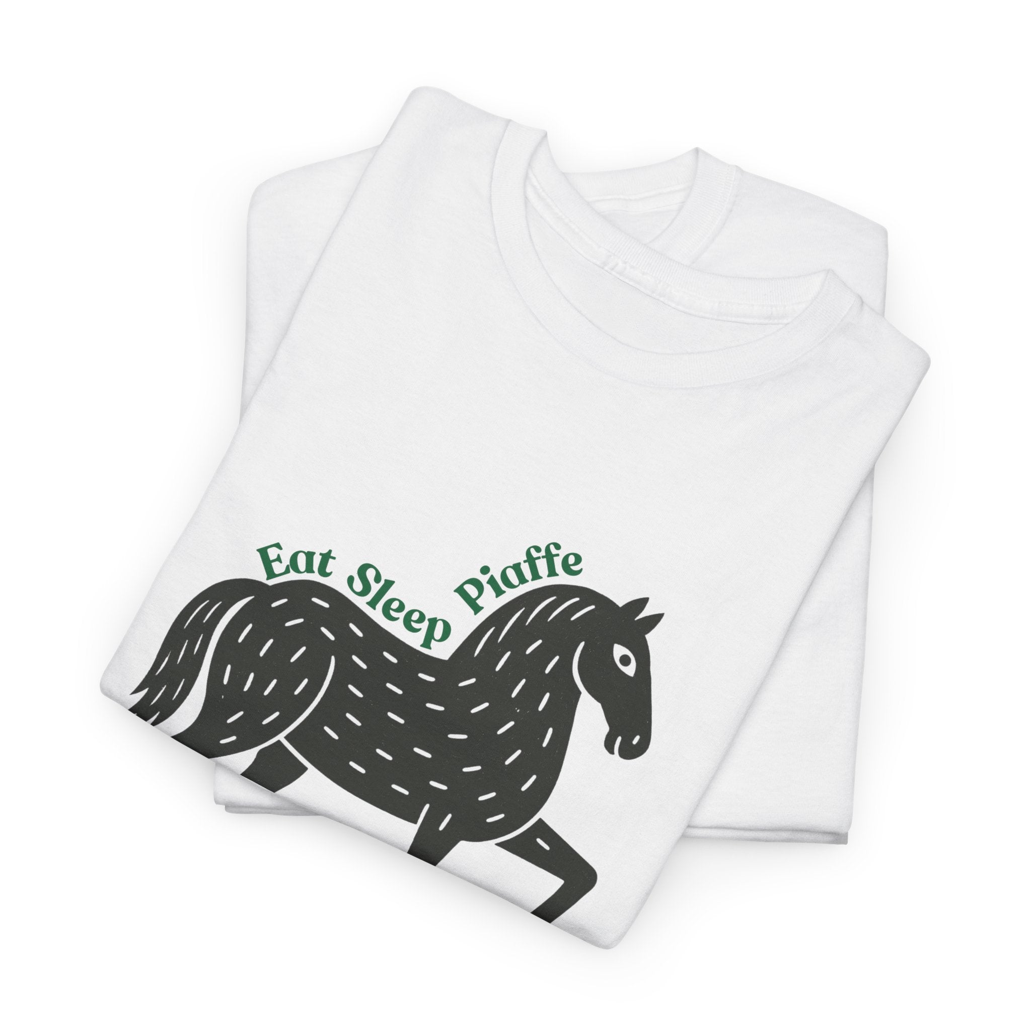 Eat, Sleep, Piaffe, T-Shirt Black Horse Design
