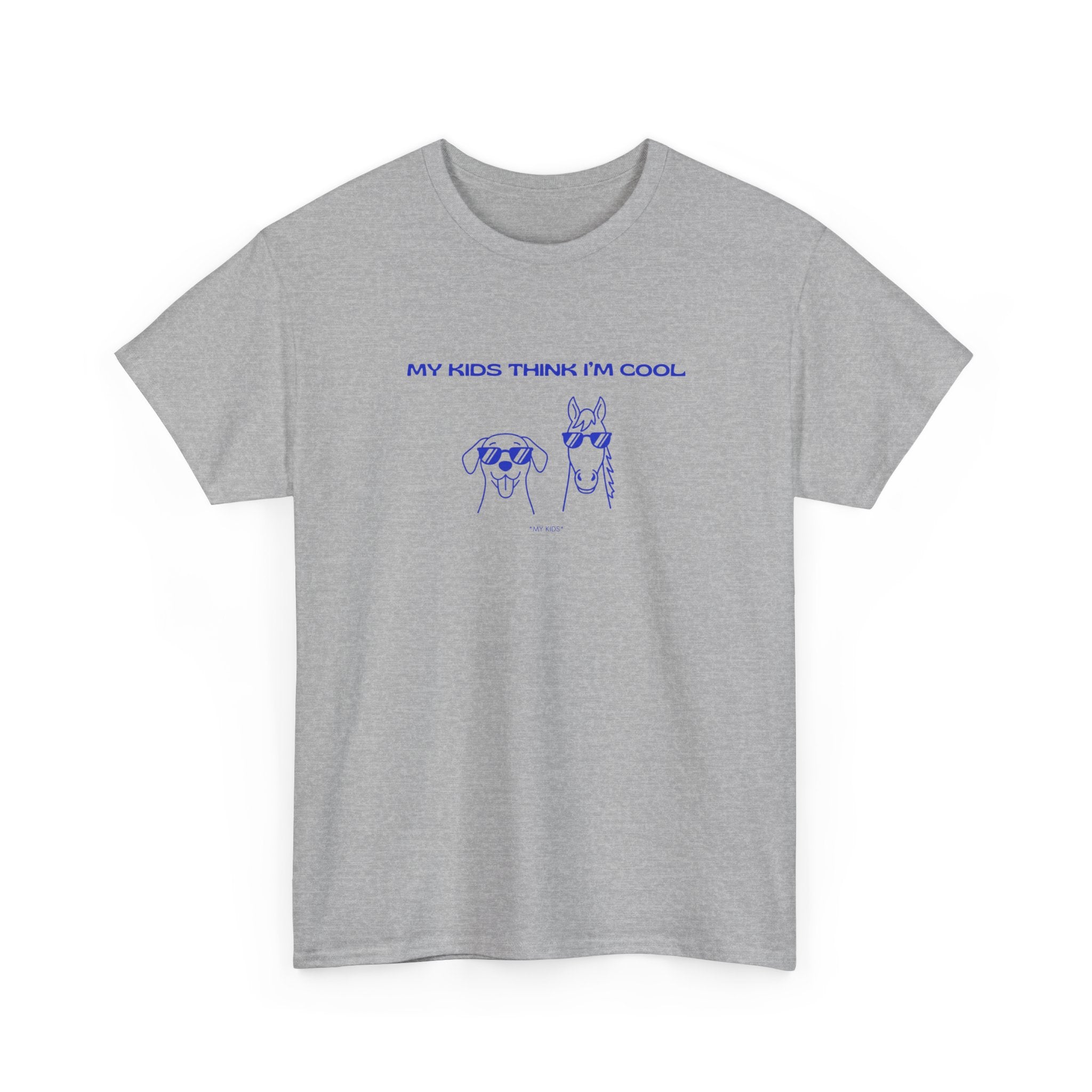 My Kids Think I'm Cool, Horse & Dog T-Shirt