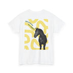 Did Someone Say Apples, Yellow Design Backprint T-Shirt