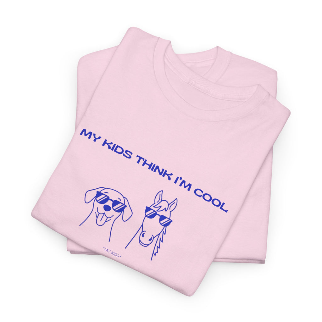 My Kids Think I'm Cool, Horse & Dog T-Shirt