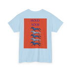 Hold Your Horses Orange, Backprint T-Shirt