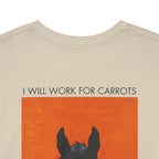 I Will Work For Carrots, Horse Art T-Shirt