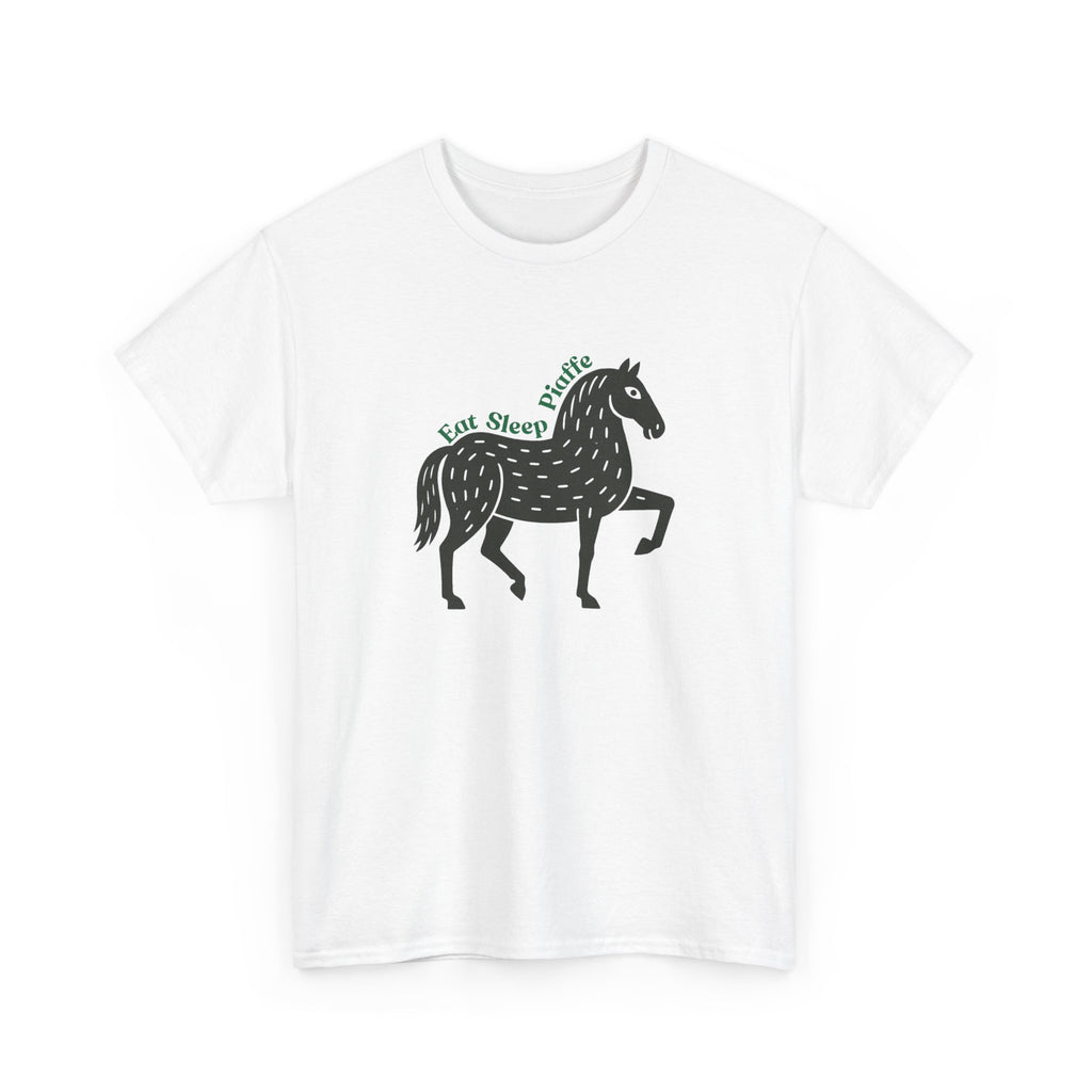 Eat, Sleep, Piaffe, T-Shirt Black Horse Design