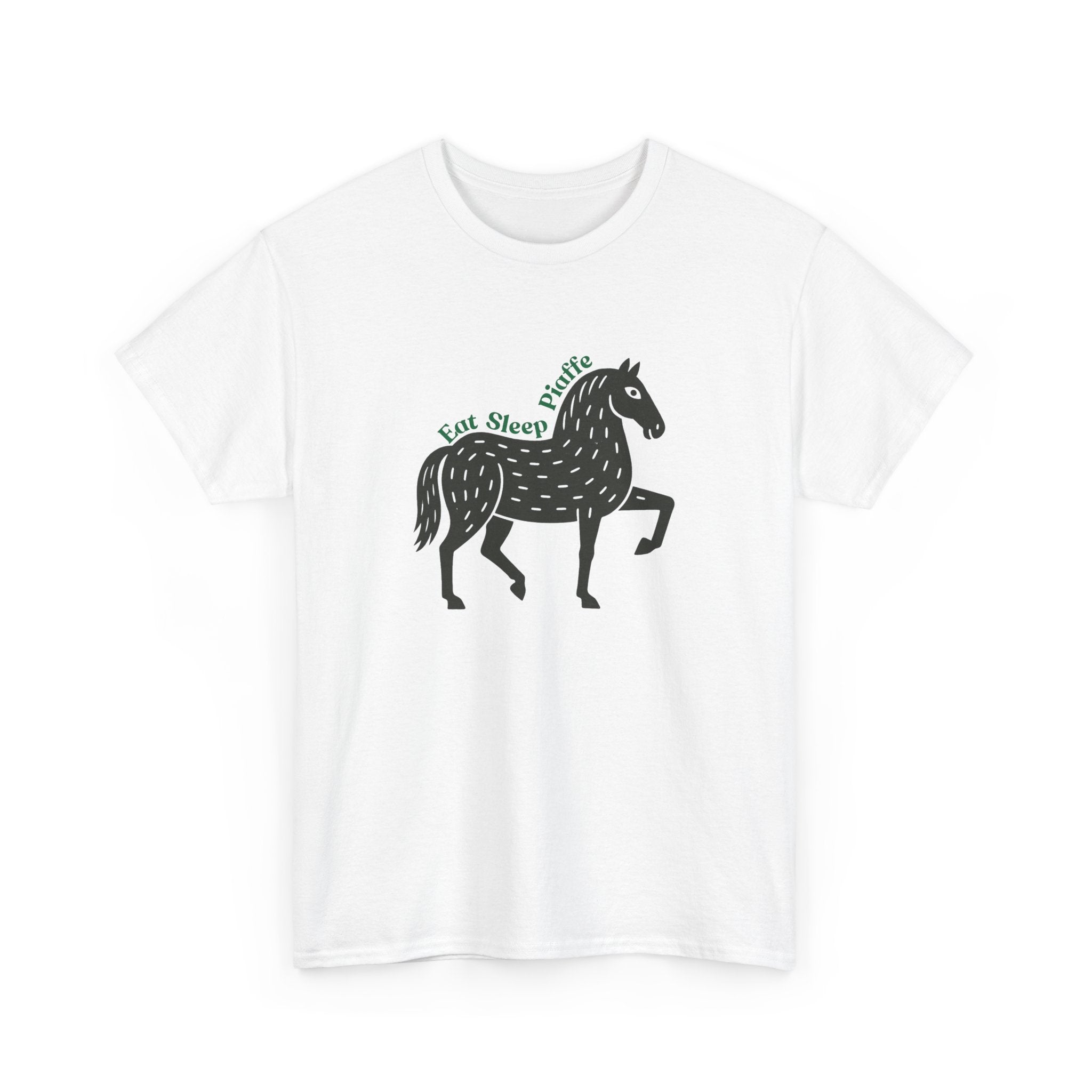 Eat, Sleep, Piaffe, T-Shirt Black Horse Design