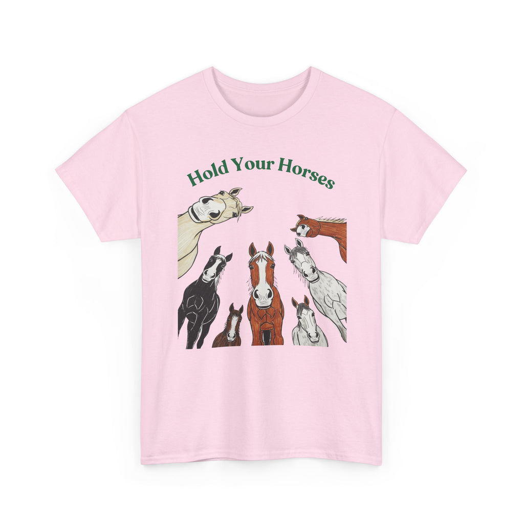 Hold Your Horses, Horse Felt Tip Art T-Shirt