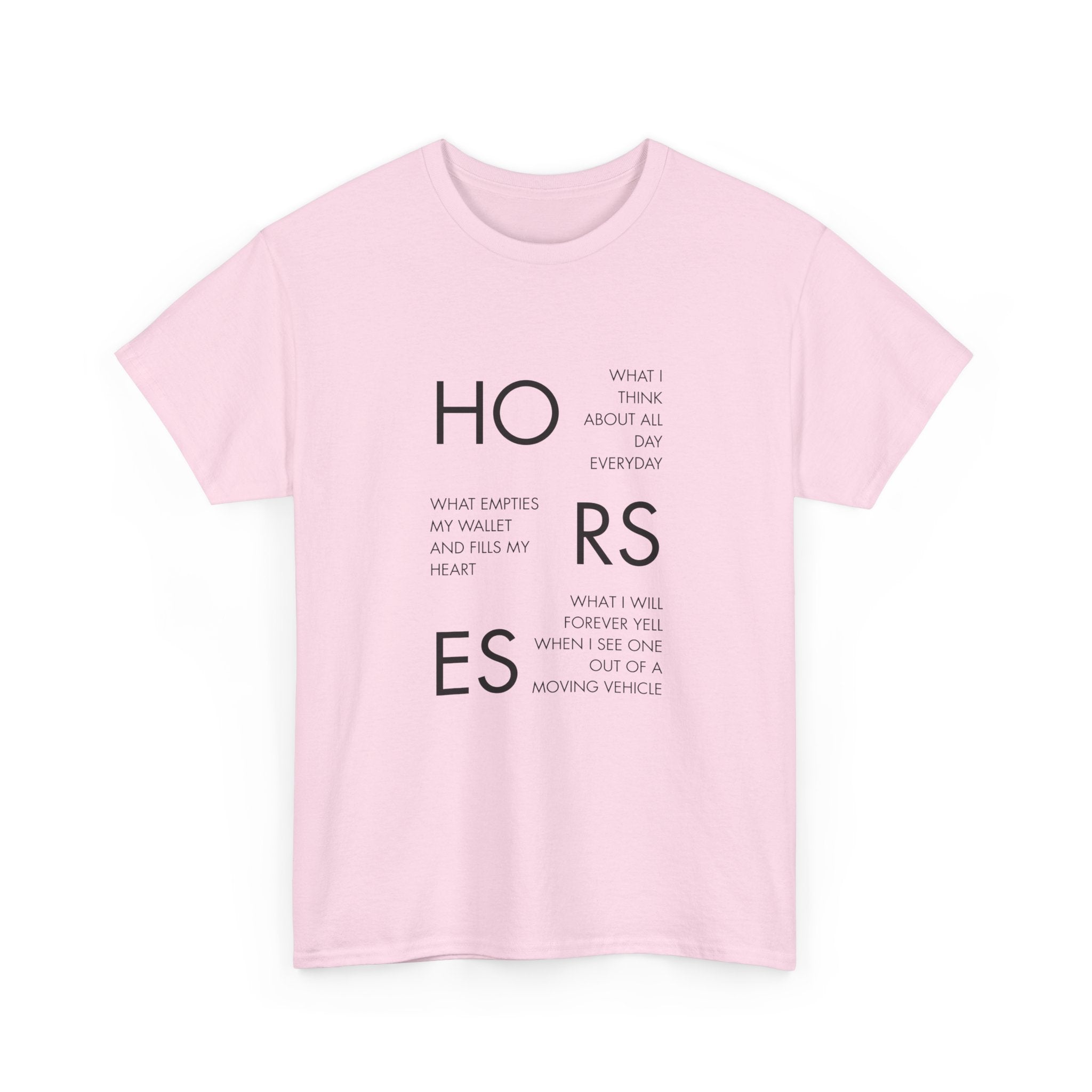 Horses Text T-Shirt