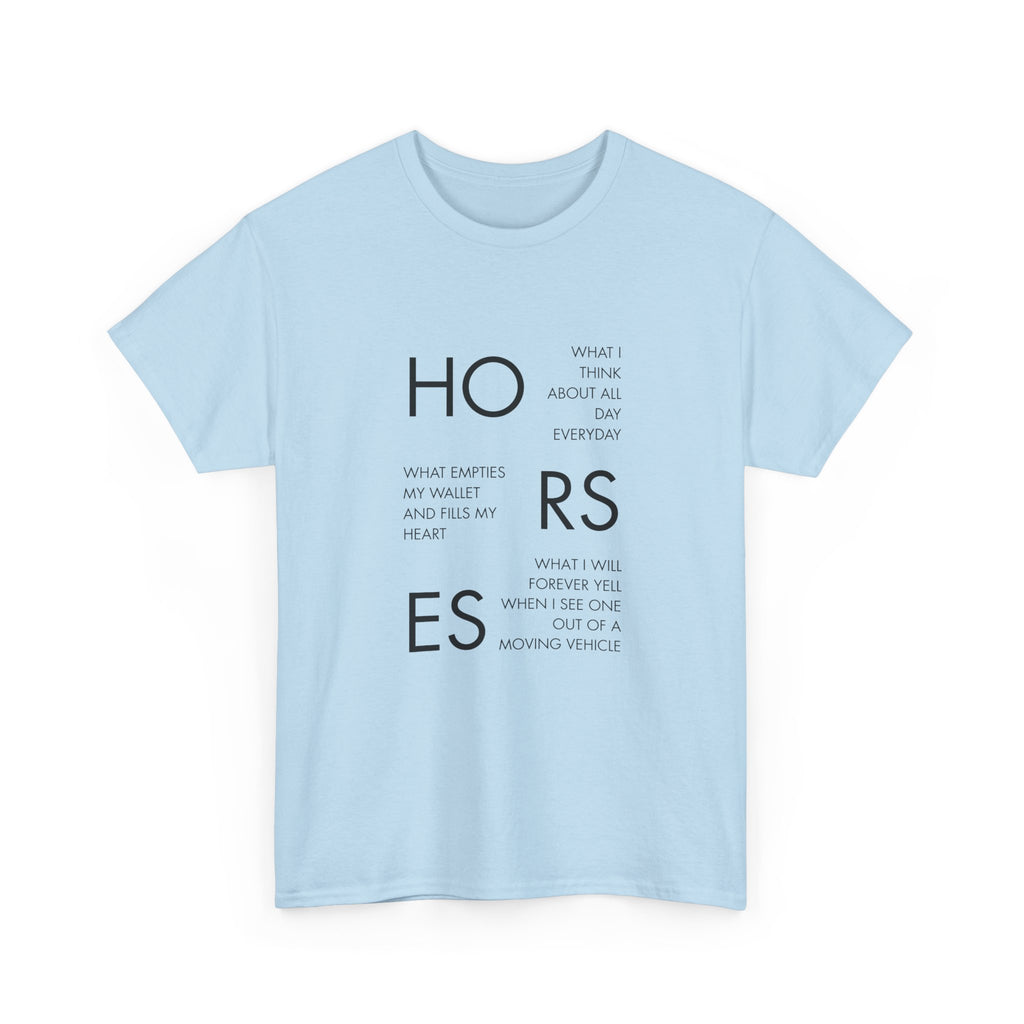 Horses Text T-Shirt