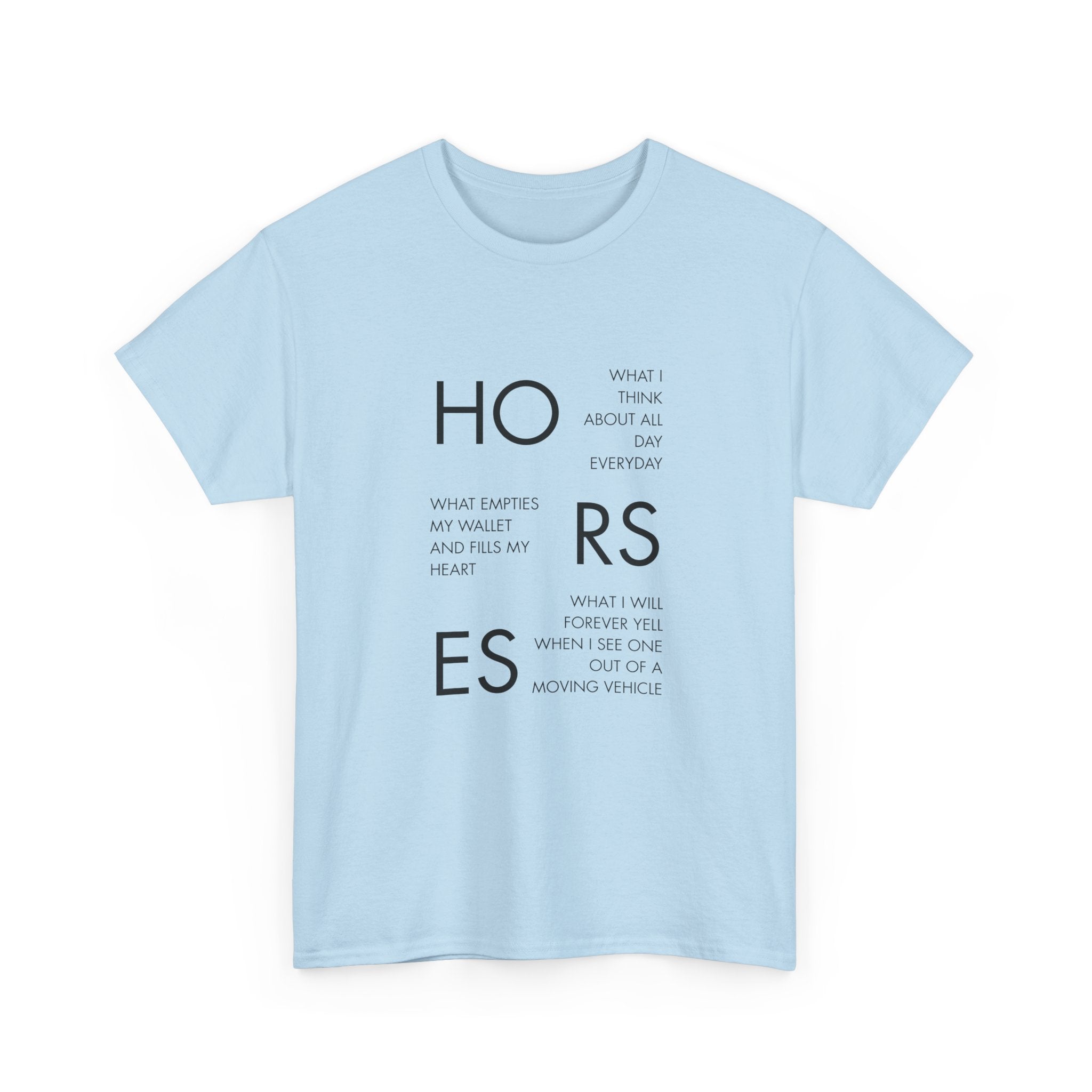 Horses Text T-Shirt