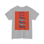 Hold Your Horses Orange, Backprint T-Shirt
