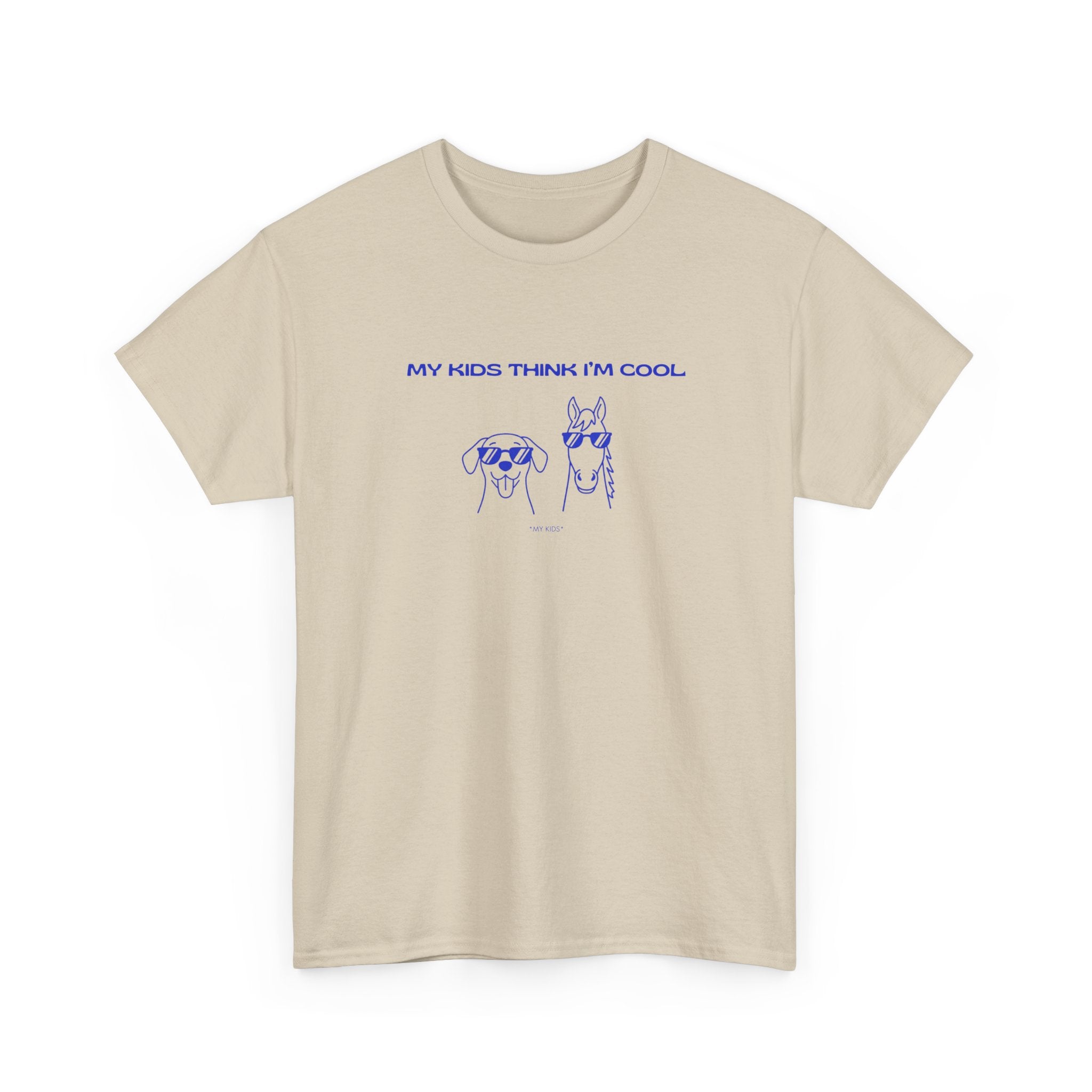 My Kids Think I'm Cool, Horse & Dog T-Shirt