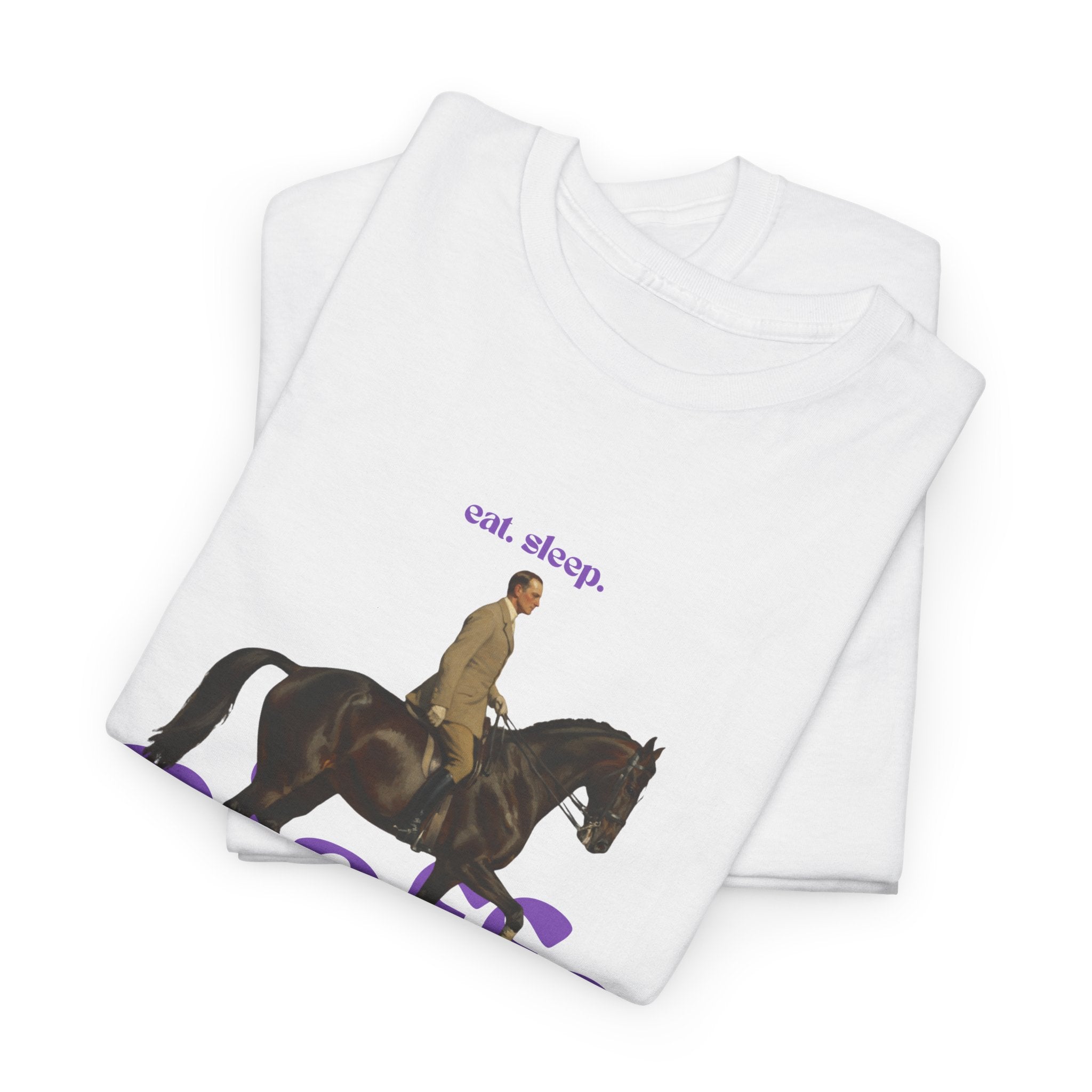 Eat, Sleep, Piaffe, Rider & Horse Art T-Shirt