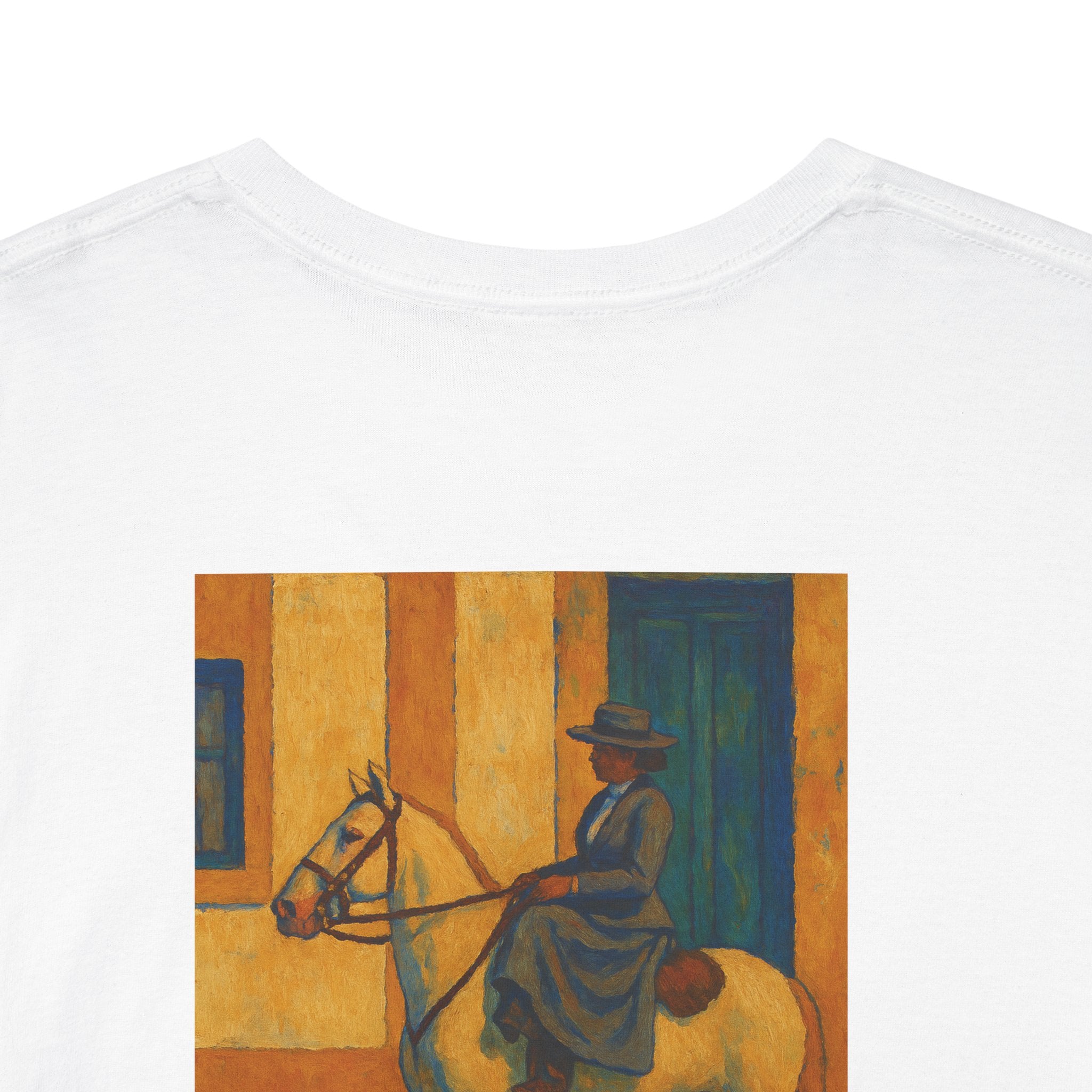 Portugese Horse Art T-Shirt with Nuno Oliveira Quote