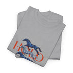 Hold Your Horses, Front Print T-Shirt