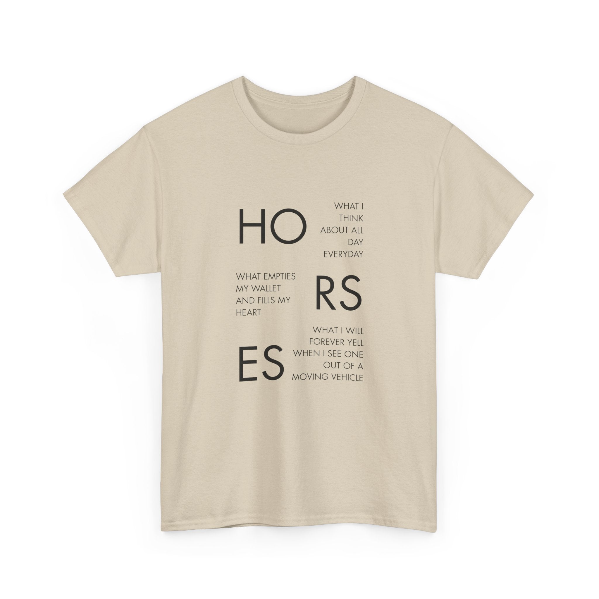 Horses Text T-Shirt