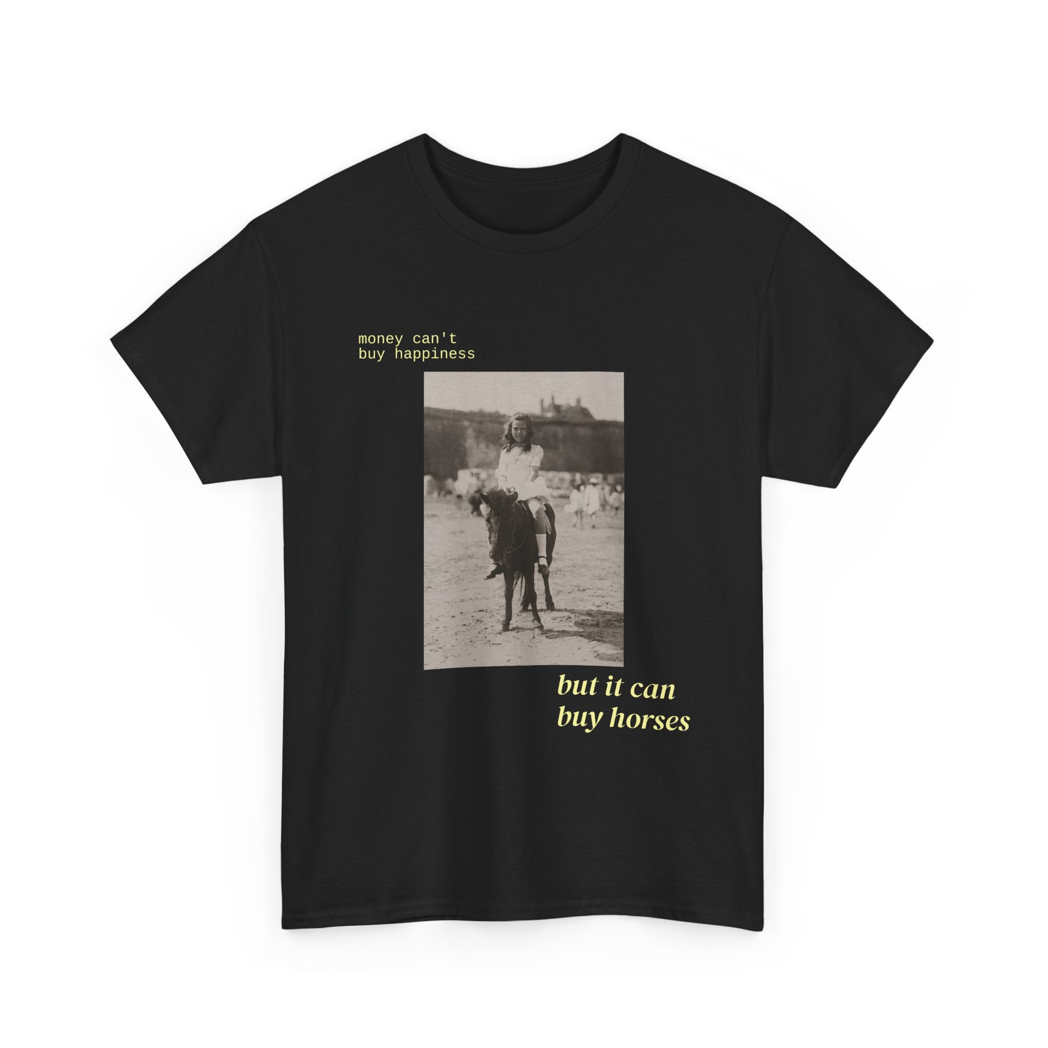 Money Can't Buy Happiness, Horse T-Shirt